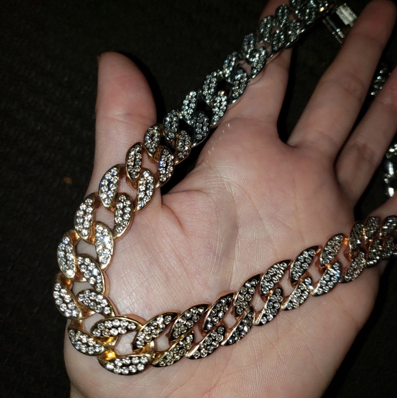 2 tone Miami Cuban Chain - Picture 6 of 12